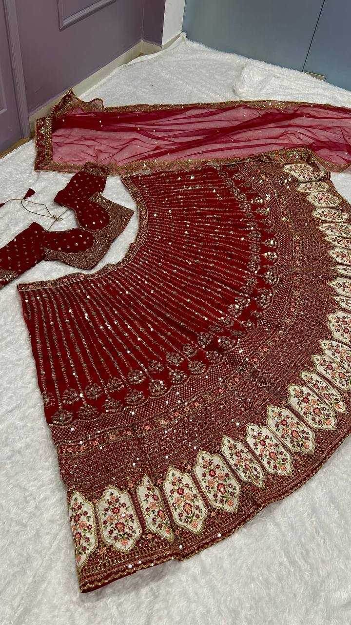 Rangoli Silk Embroidered Sequins Lehenga - MYLUXURY LANE ENTERPRISE